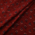 Natural Dyed Ajrakh Hand Block Print Cotton Hakoba Fabric 76