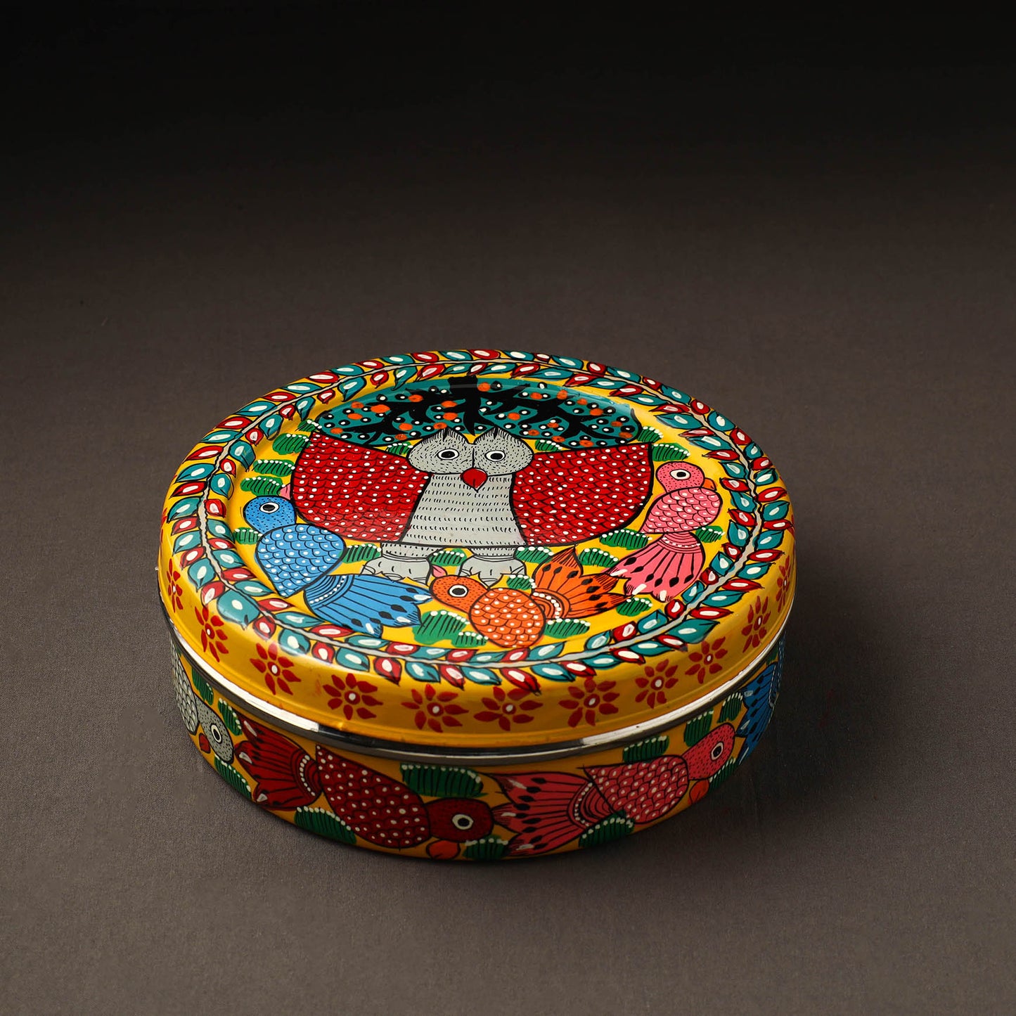  Bengal Patua Handpainted Stainless Steel Casserole