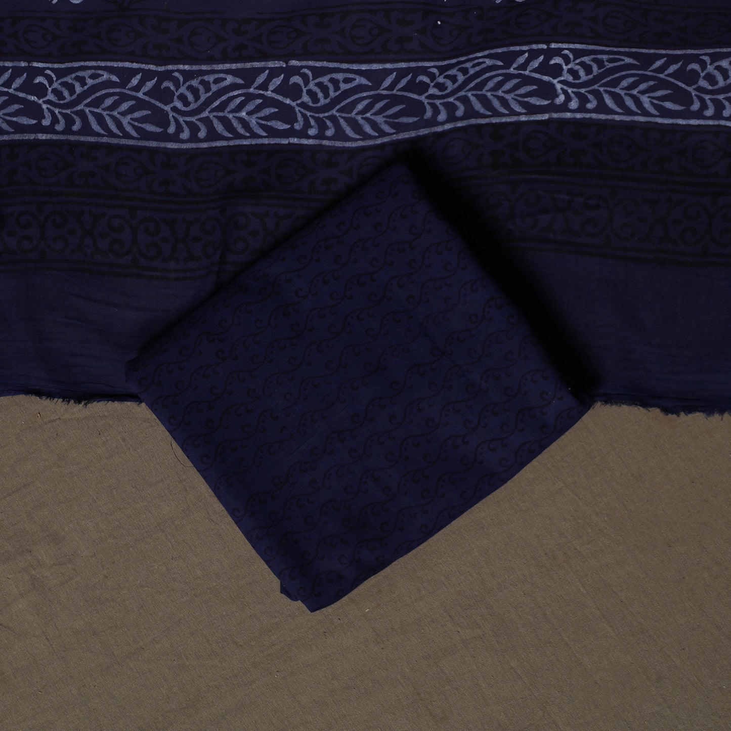 Bagh Hand Block Print Cotton 3pc Unstitched Dress Material Suit Set 38