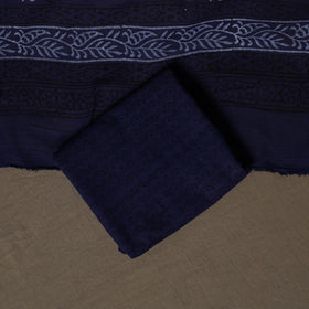 Bagh Hand Block Print Cotton 3pc Unstitched Dress Material Suit Set 38