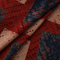 Natural Dyed Ajrakh Hand Block Print Cotton Hakoba Fabric 78