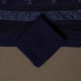 Bagh Hand Block Print Cotton 3pc Unstitched Dress Material Suit Set 39