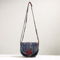  Handmade Gamcha Fabric Embroidered Canvas Cotton Sling Bag 