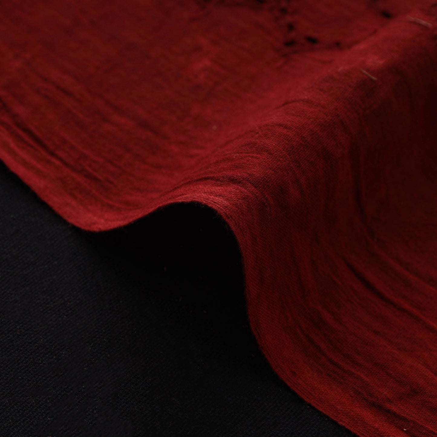 Natural Dyed Ajrakh Hand Block Print Cotton Hakoba Fabric 85