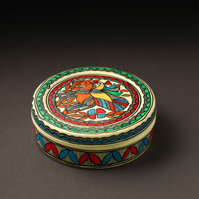  Godna Madhubani Handpainted Stainless Steel Casserole