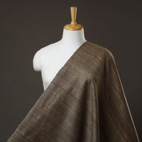 Brown - Authentic Handwoven Tussar Silk Bhagalpuri Fabric 06