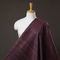 Purple Authentic Handwoven Tussar Silk Bhagalpuri Fabric 