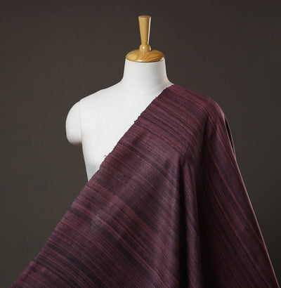 Purple - Authentic Handwoven Tussar Silk Bhagalpuri Fabric 11