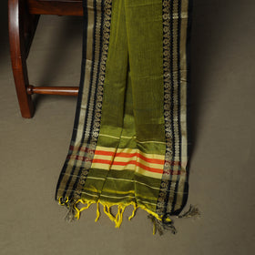 Green - Dharwad Woven Mercerised Cotton 3pc Unstitched Dress Material Suit Set 29