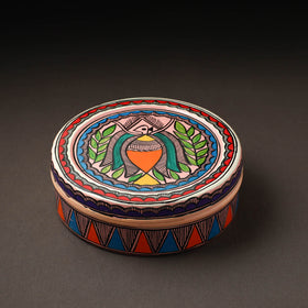  Godna Madhubani Handpainted Stainless Steel Casserole