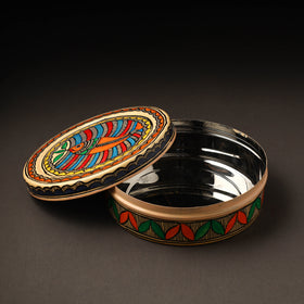  Godna Madhubani Handpainted Stainless Steel Casserole