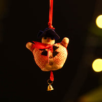 Snowman - Handmade Fabart Christmas Ornament