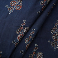 Blue - Pure Cotton Ajrakh Print Fabric 09