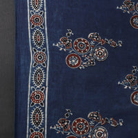 Blue - Pure Cotton Ajrakh Print Fabric 09