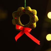 Wreath - Handmade Fabart Christmas Ornament