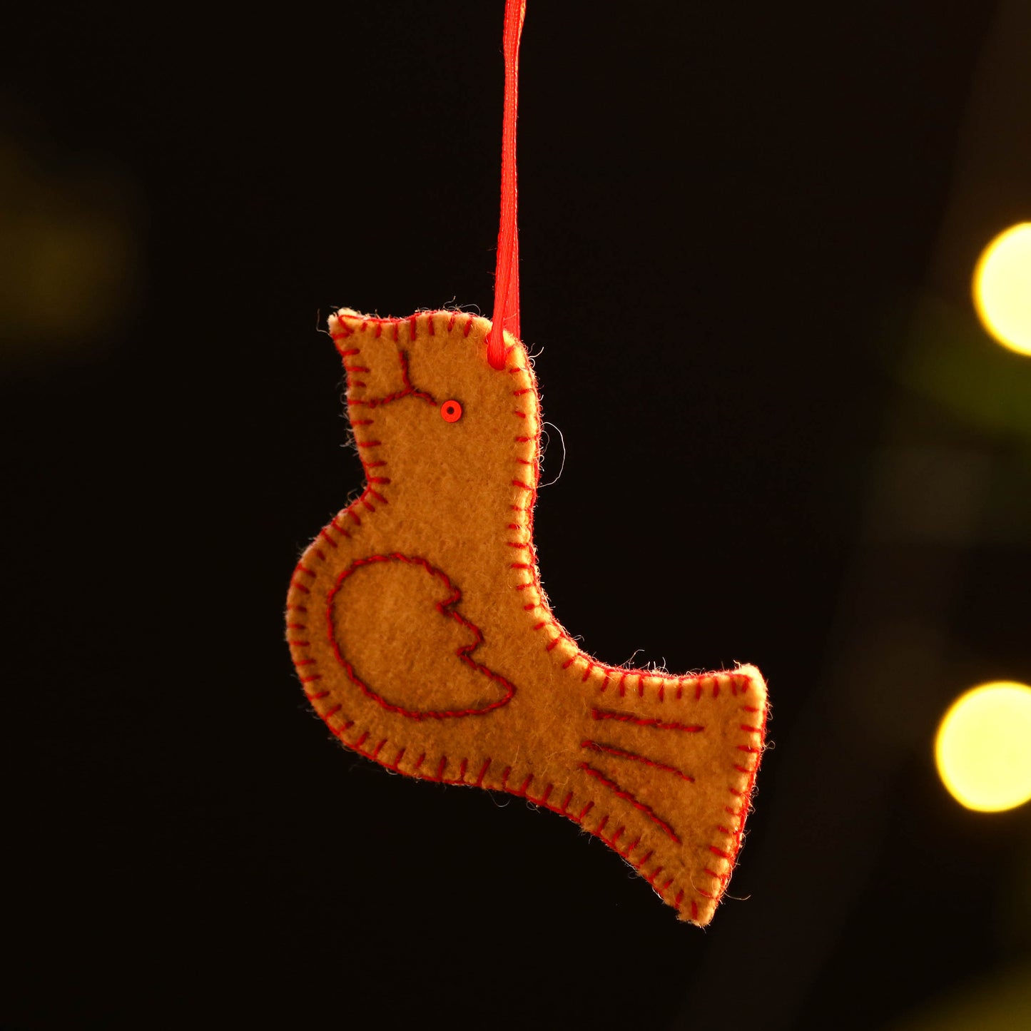 Bird- Handmade Felt Christmas Ornament