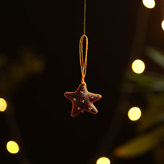 Star - Handmade Fabart Christmas Ornament