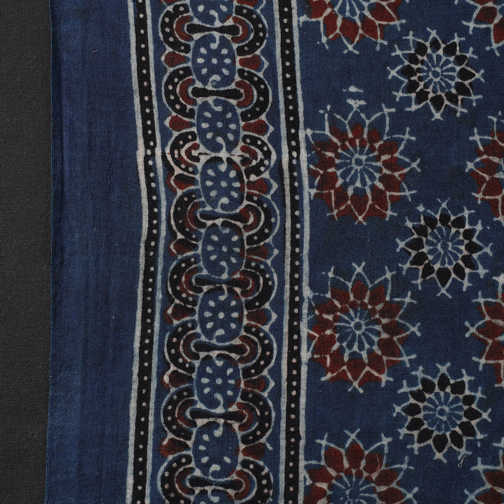 Blue - Pure Cotton Ajrakh Print Fabric 12