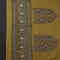 Yellow - Pure Cotton Ajrakh Print Fabric 13