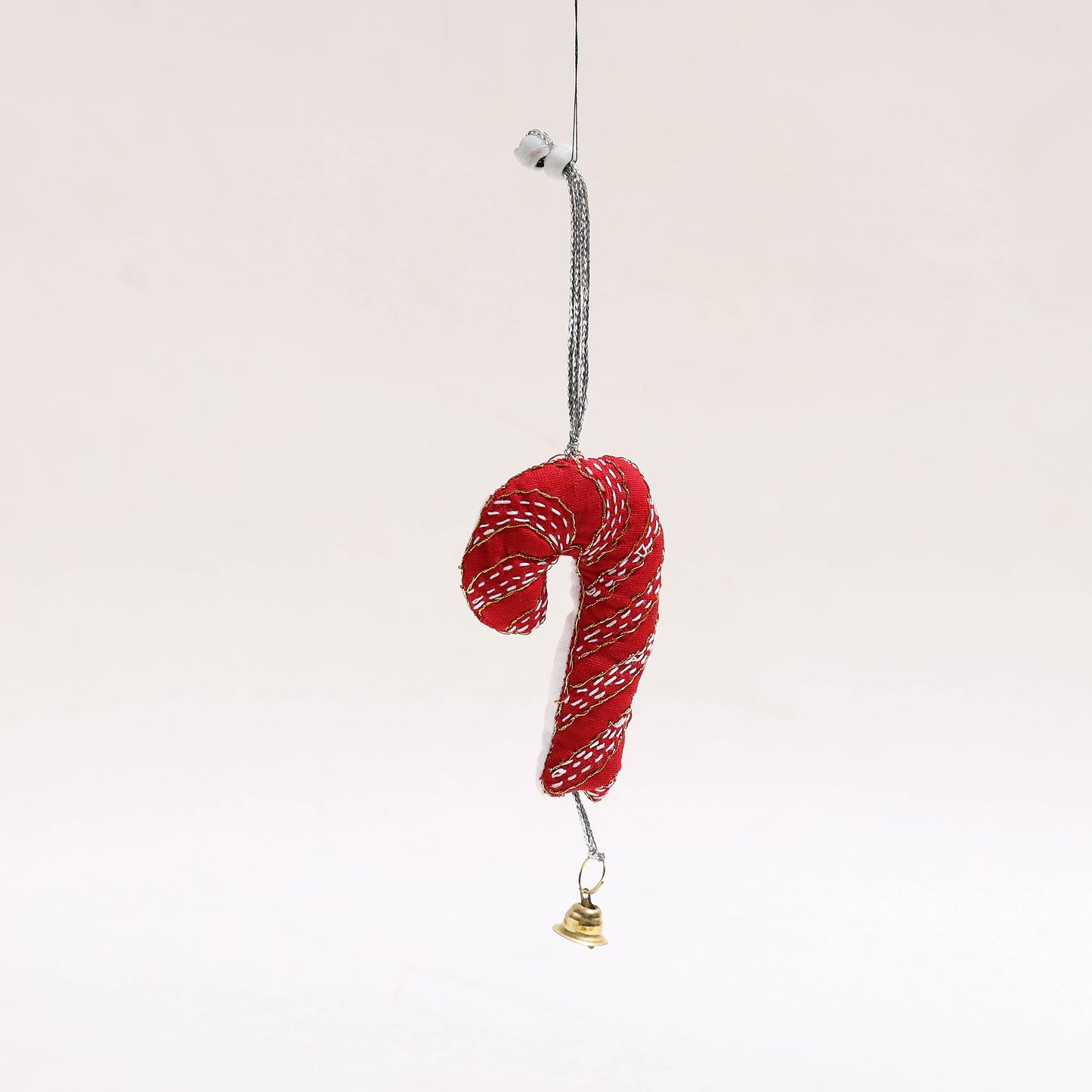 Candy Cane - Handmade Fabart Christmas Ornament