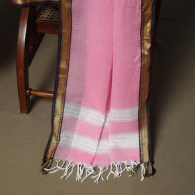 Pink - Dharwad Woven Mercerised Cotton 3pc Unstitched Dress Material Suit Set 42