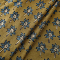 Yellow - Pure Cotton Ajrakh Print Fabric 15