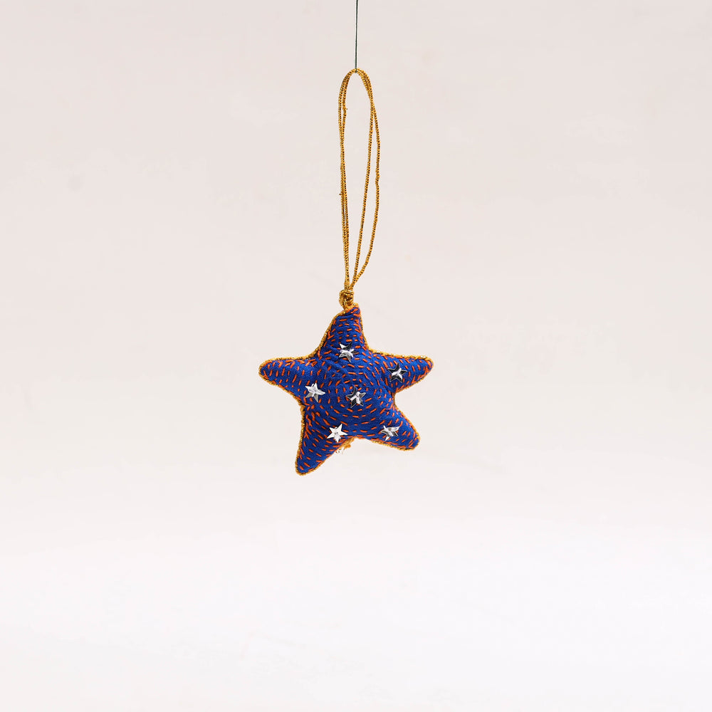 Star - Handmade Fabart Christmas Ornament