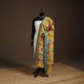 Srikalahasti Pen Work Kalamkari Bangalore Silk Floral Handpainted Dupatta 31