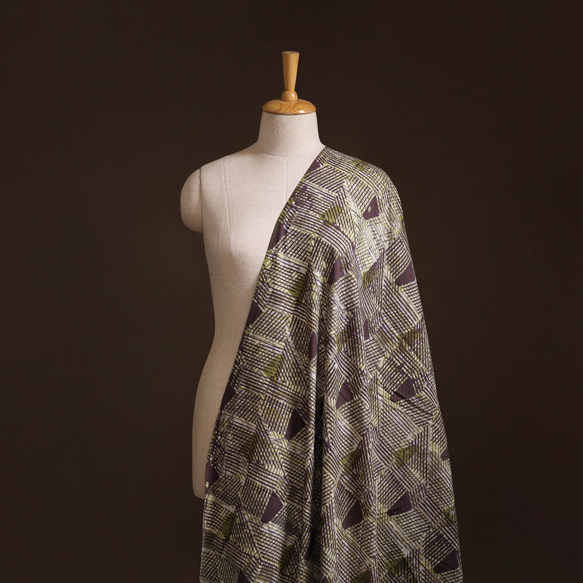 Kutch Hand Batik Print Pure Cotton Fabric 04