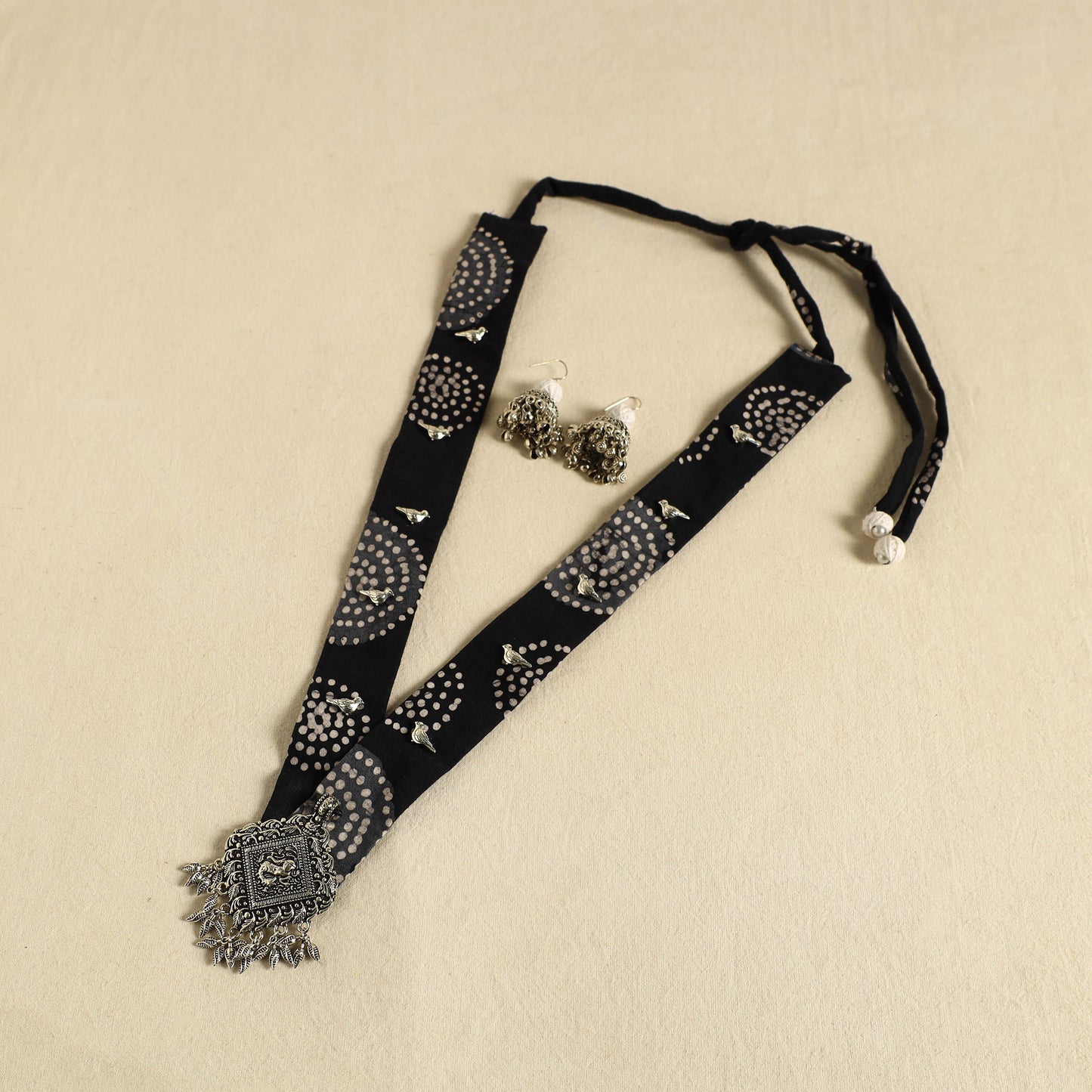 Buy Fabart German Silver Necklace Set 