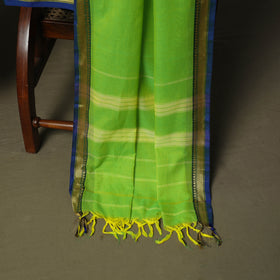 Green - Dharwad Woven Mercerised Cotton 3pc Unstitched Dress Material Suit Set 50