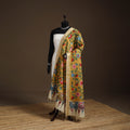 Srikalahasti Pen Work Kalamkari Bangalore Silk Floral Handpainted Dupatta 37