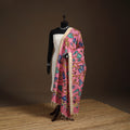 Srikalahasti Pen Work Kalamkari Bangalore Silk Floral Handpainted Dupatta 40