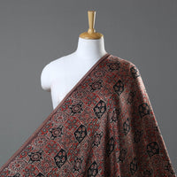 Brown - Modal Silk Ajrakh Print Fabric 11