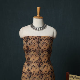 Bagh Hand Block Print Natural Dyed Kota Doria Cotton 3pc Unstitched Dress Material Suit Set 23