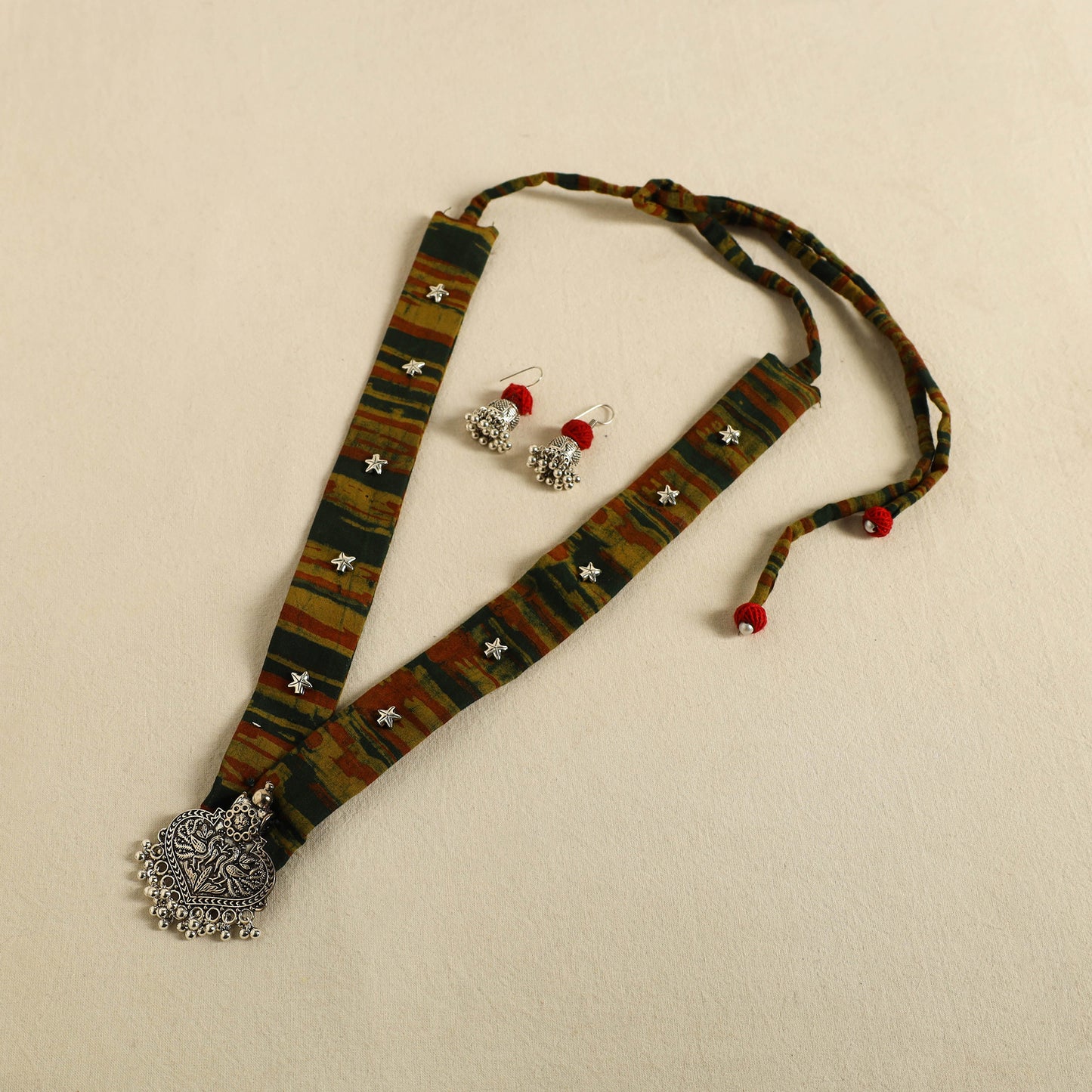 Buy Fabart German Silver Necklace Set 