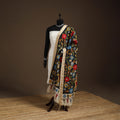 Srikalahasti Pen Work Kalamkari Bangalore Silk Floral Handpainted Dupatta 44