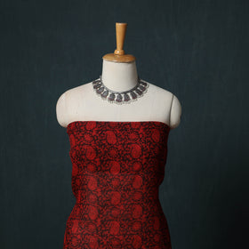 Bagh Hand Block Print Natural Dyed Kota Doria Cotton 3pc Unstitched Dress Material Suit Set 30