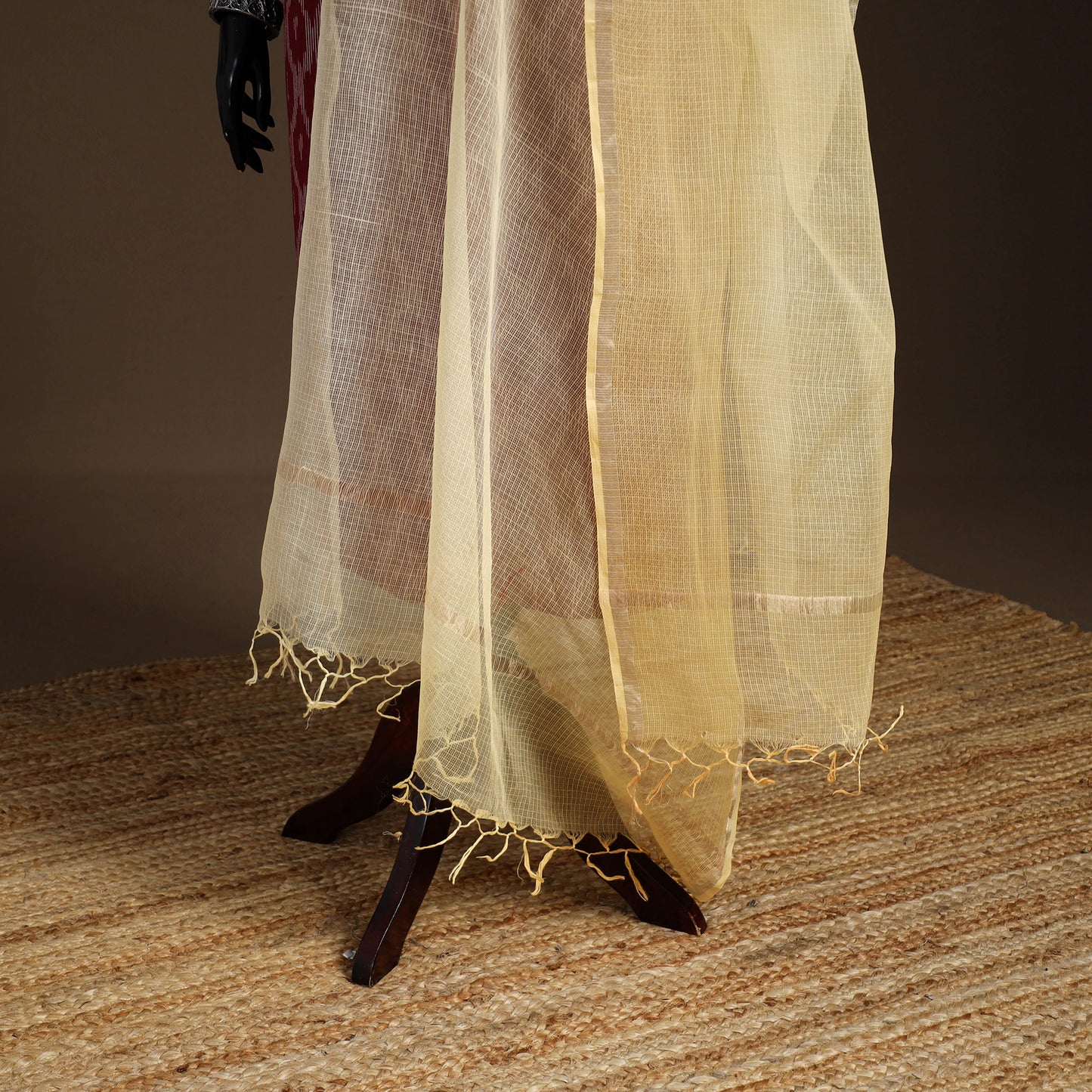 Plain Double Shade Cotton Kota Doria Dupatta 03