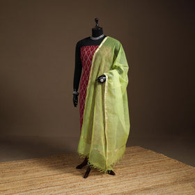 Plain Double Shade Cotton Kota Doria Dupatta 04