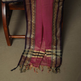 Pink - Dharwad Woven Mercerised Cotton 3pc Unstitched Dress Material Suit Set 63