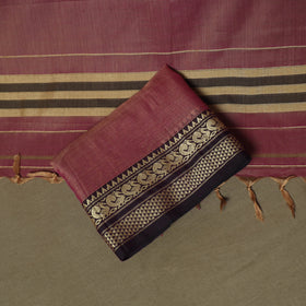 Pink - Dharwad Woven Mercerised Cotton 3pc Unstitched Dress Material Suit Set 63