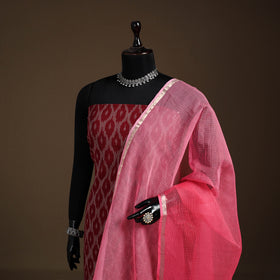 Plain Double Shade Cotton Kota Doria Dupatta 05