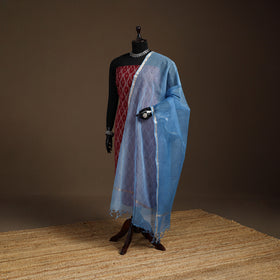 Plain Double Shade Cotton Kota Doria Dupatta 08