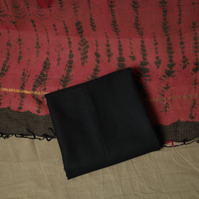 Kota Doria Cotton Shibori Tie-Dye 3pc Unstitched Dress Material 13