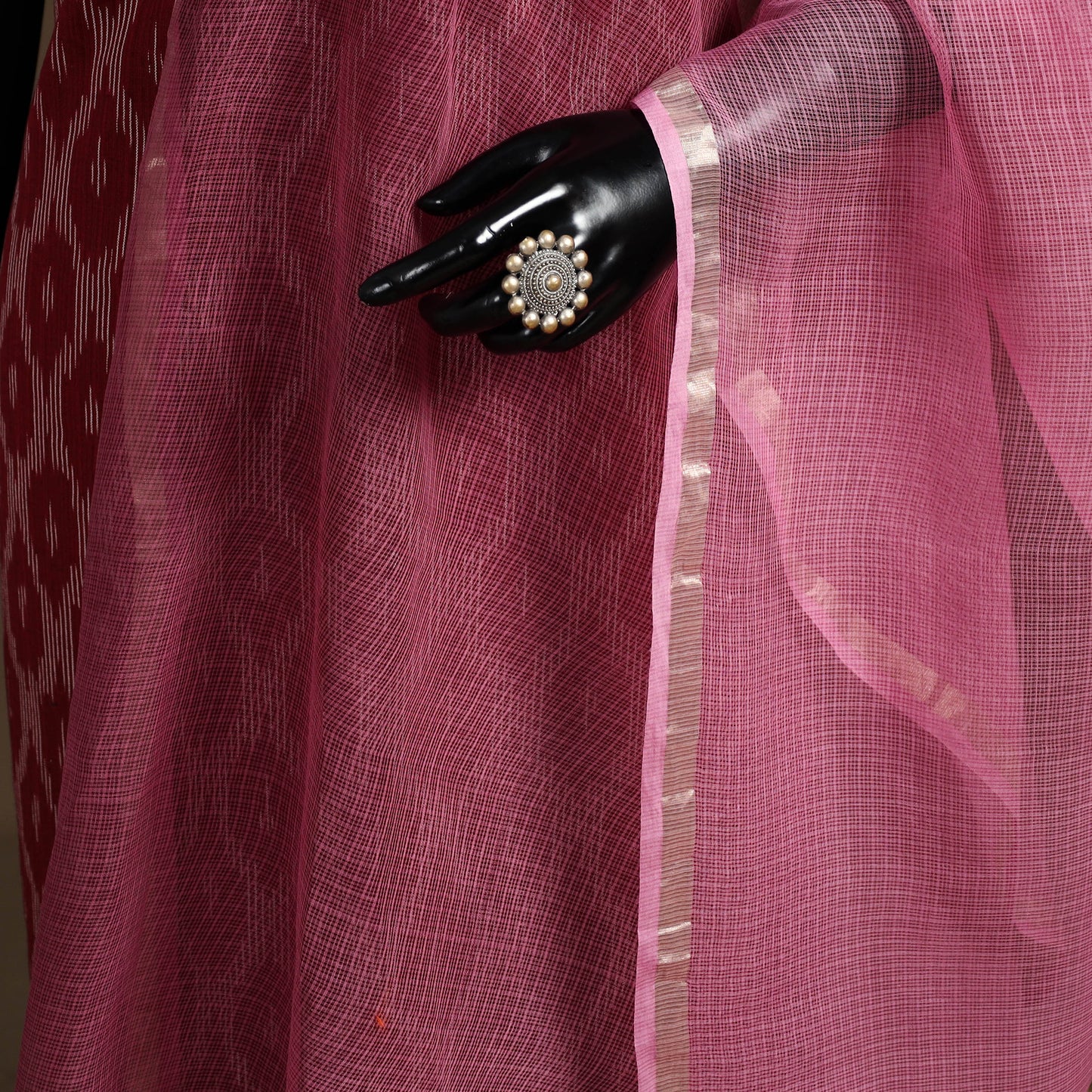 Plain Double Shade Cotton Kota Doria Dupatta 09