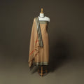 Brown - Dharwad Woven Mercerised Cotton 3pc Unstitched Dress Material Suit Set 67
