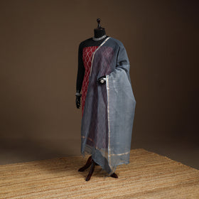 Plain Double Shade Cotton Kota Doria Dupatta 10