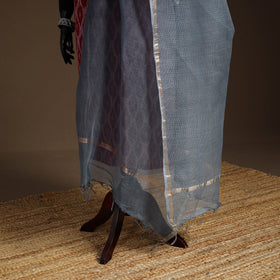 Plain Double Shade Cotton Kota Doria Dupatta 10