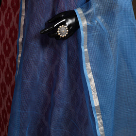 Plain Double Shade Cotton Kota Doria Dupatta 11